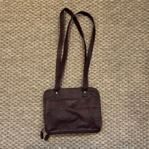 Frye Chocolate Leather Shoulder Bag